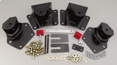 Belltech 4" Rear Drop Shackle Kit 94-99 Dodge Ram 3500 2wd